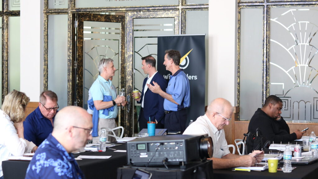 Glenn, Guy and Bootcamp members discussing trading